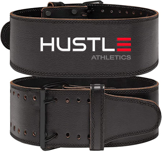 Hustle Athletics Genuine Leather Weight Lifting Belt